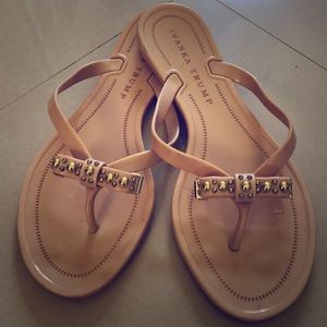 Super Cute Gold Studded Bow Sandals